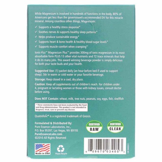 Ionic-Fizz Magnesium Plus Orange Vanilla, PEL